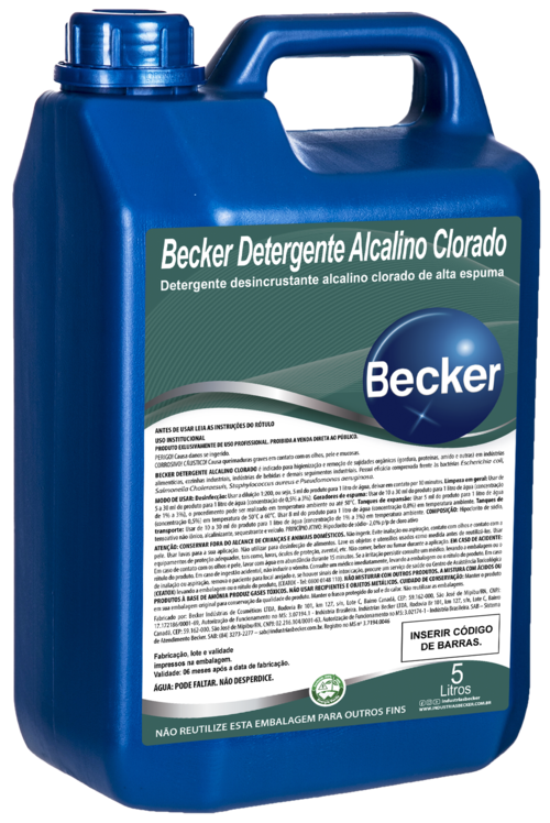 Becker Detergente Alcalino Clorado