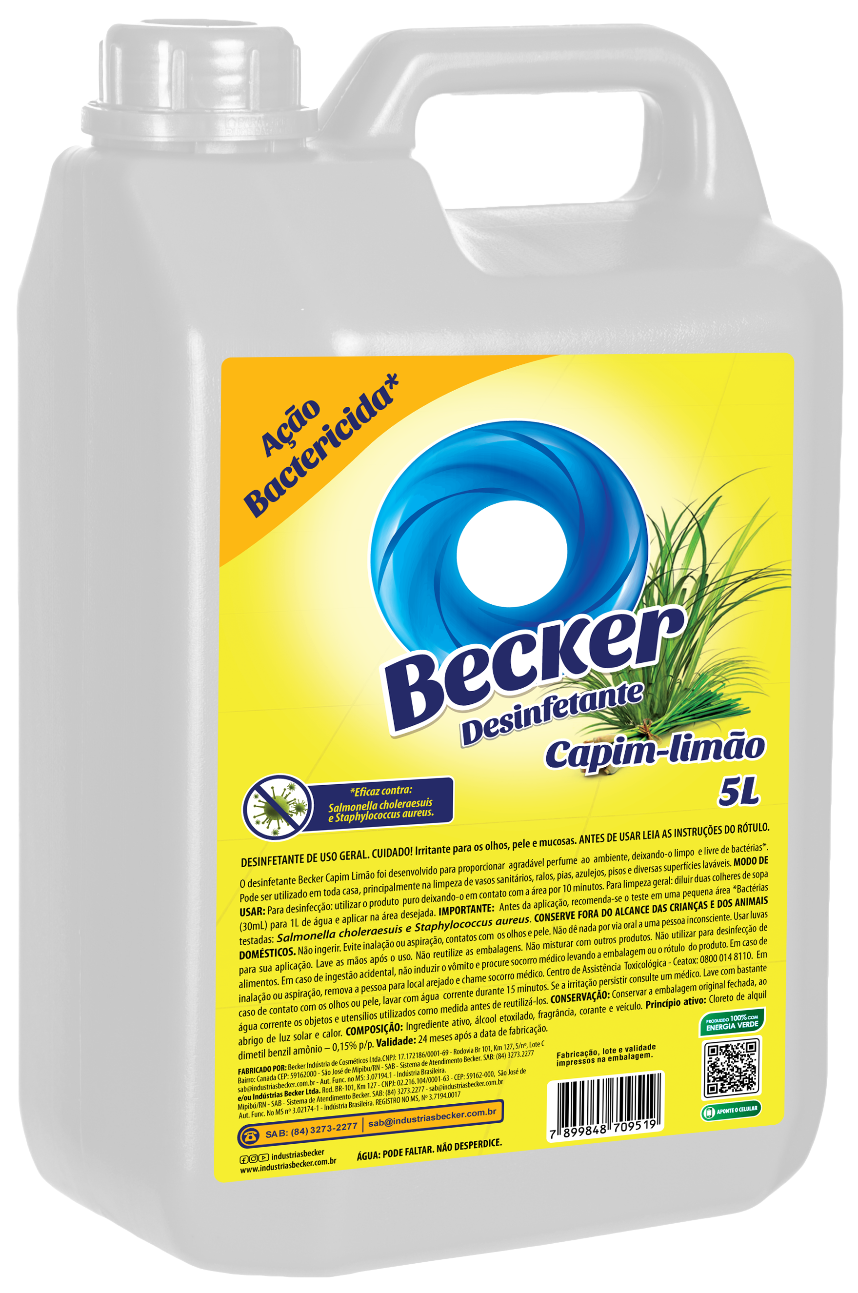 Desinfetante Capim Limão BB 5L