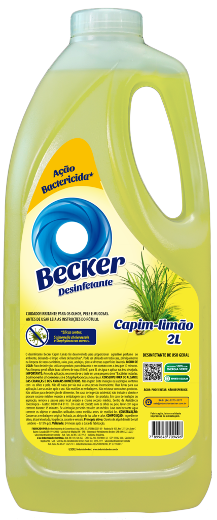 Desinfetante Capim Limão 2Lts